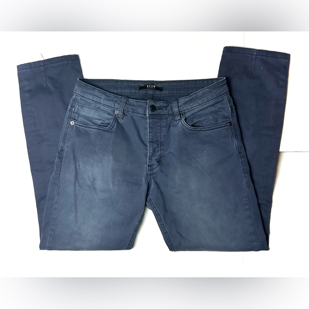 Neuw Lou Slim Jean Mens 29 x‎ 34 Regular Waist Slim Leg Faded Navy Blue Liberte